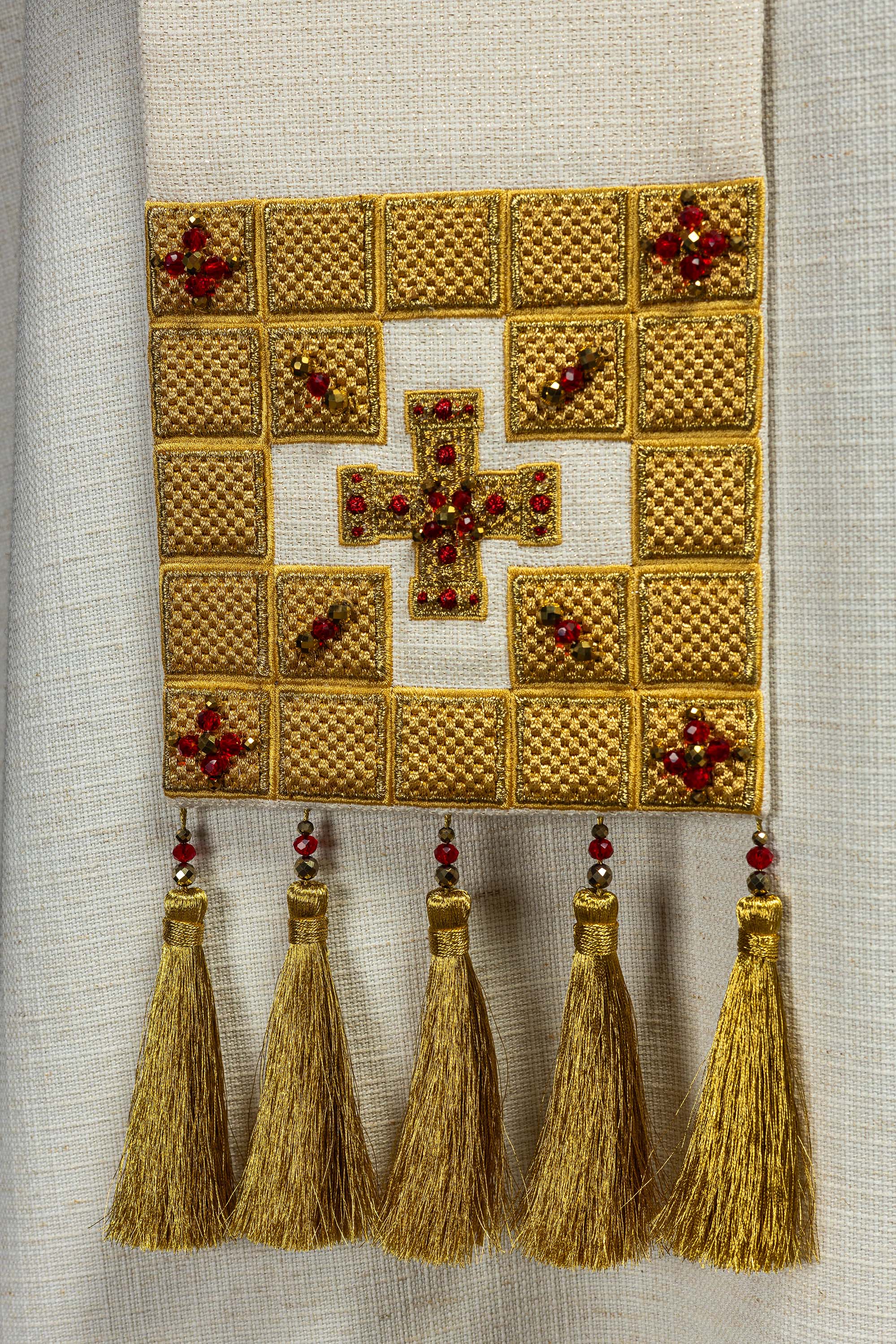 Estola feita à mão com pedras naturais Feito à mão 2011