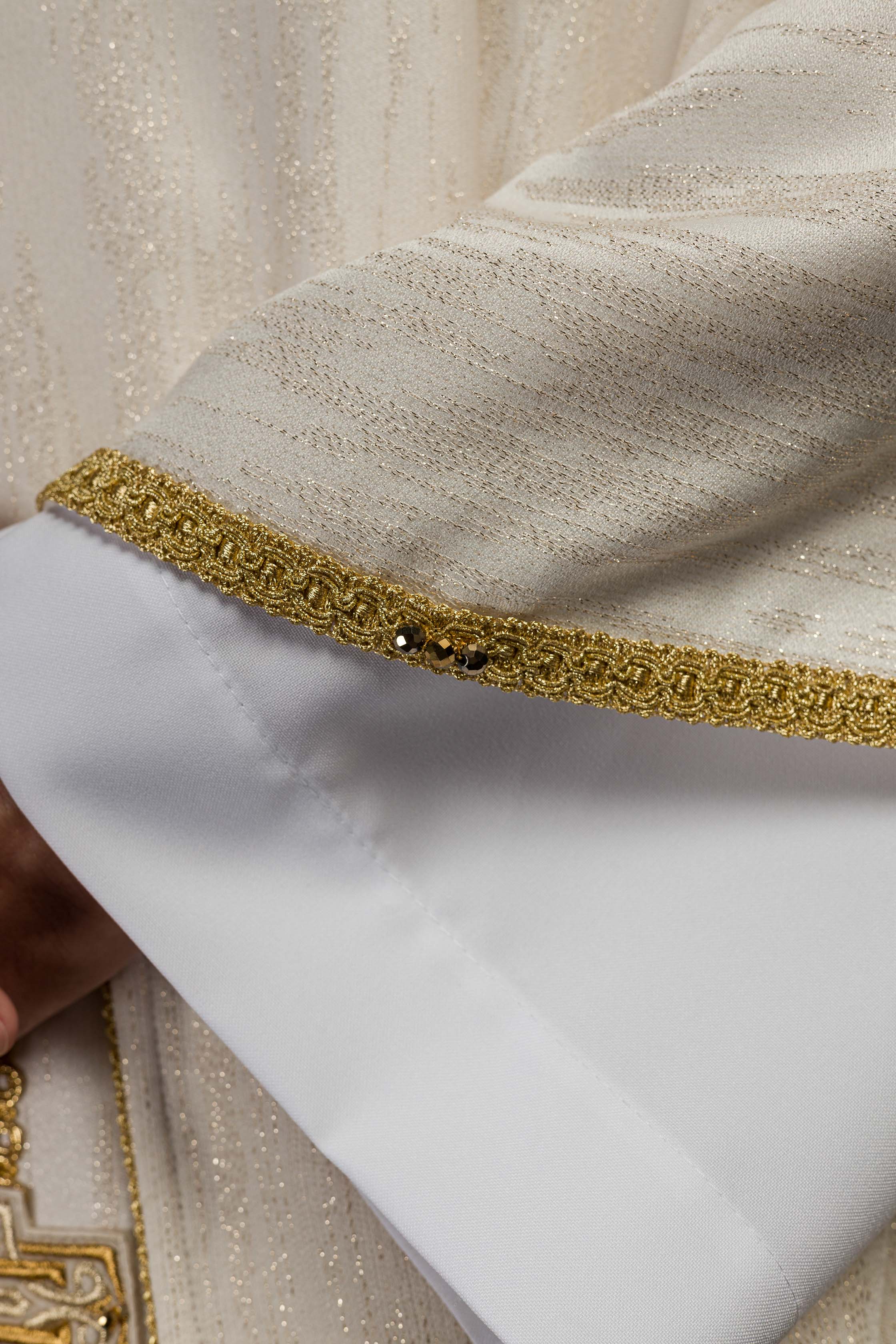 Casula feita à mão com pedras naturais Feito à mão 7015 cor cru