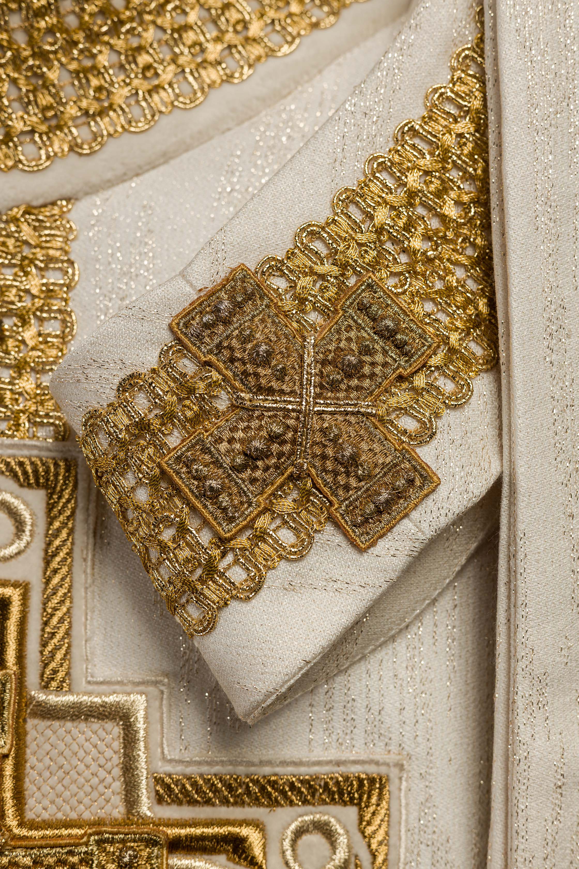 Casula feita à mão com pedras naturais Feito à mão 7015 cor cru