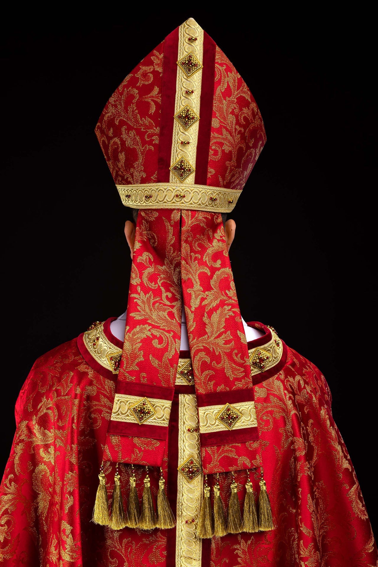 Mitra hecha a mano con piedras naturales Handmade 9003