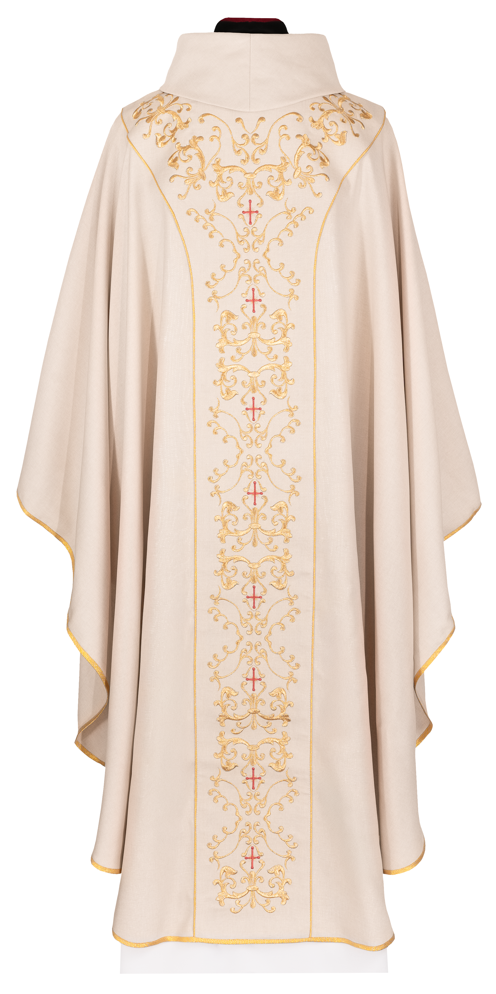 Casula crua bordada com a imagem de Jesus Misericordioso