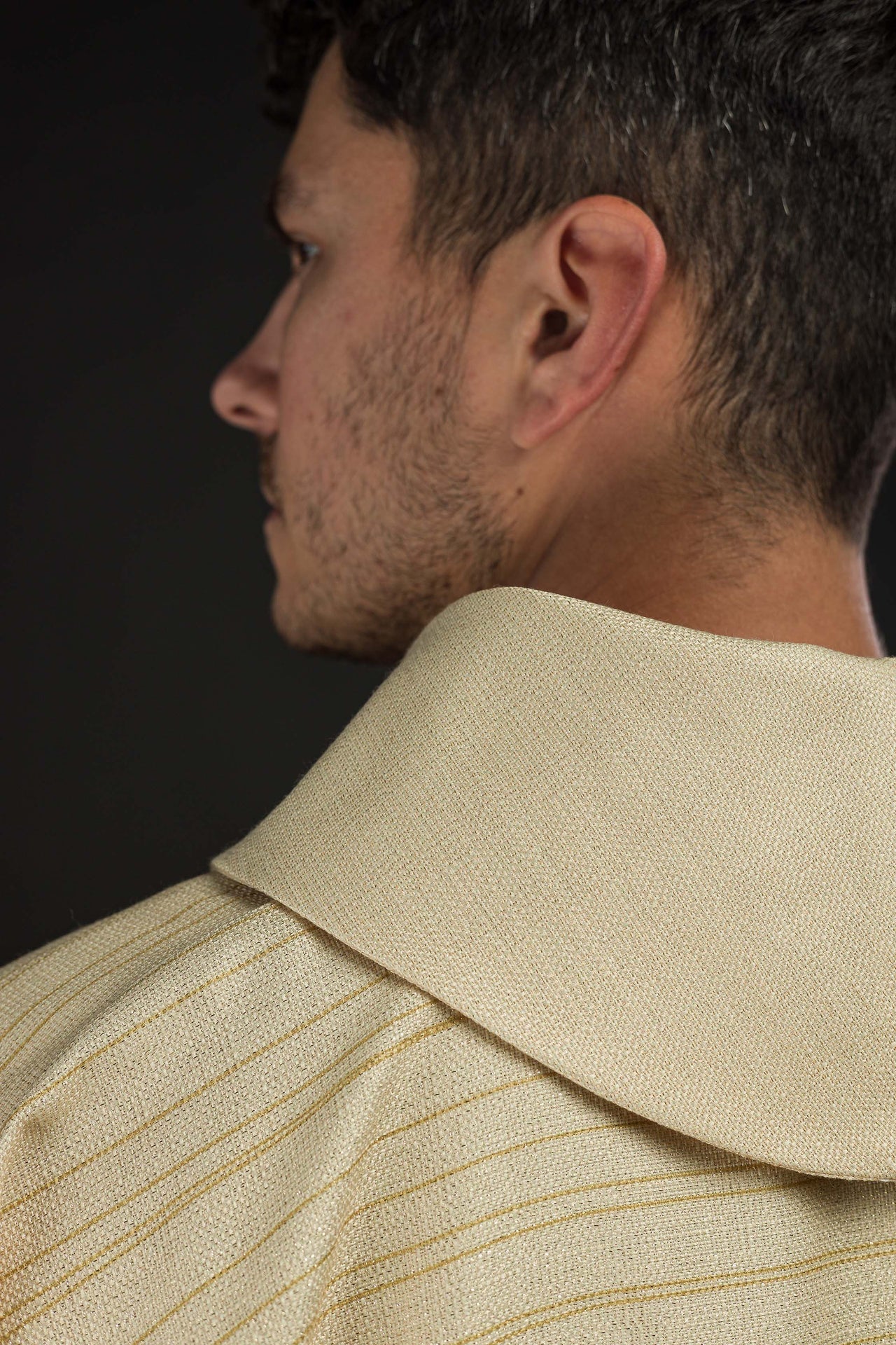 Casulla estampada con la Cruz de Jerusalén – color ecru