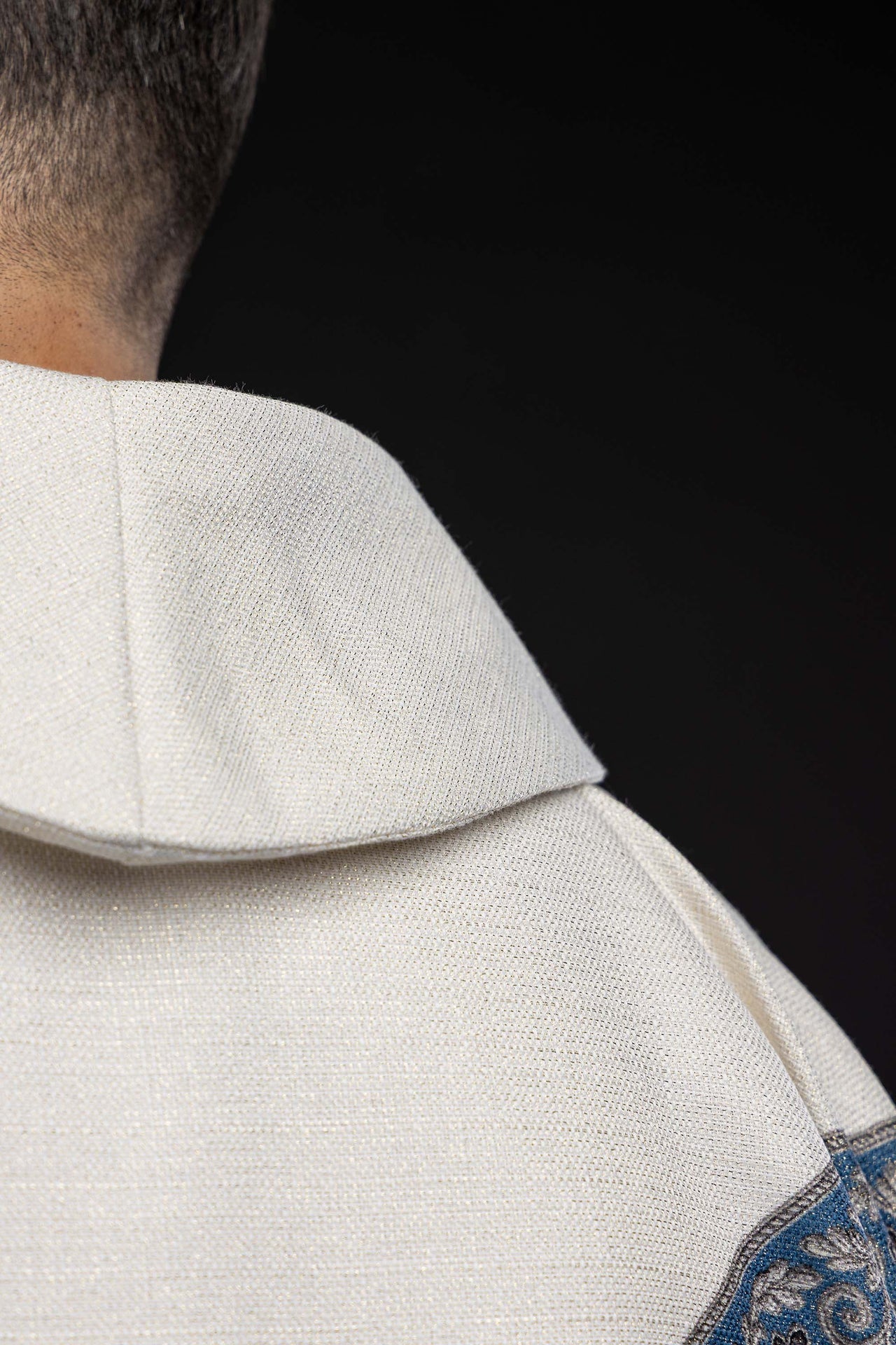 Casulla estampada con la imagen de la Inmaculada Concepción