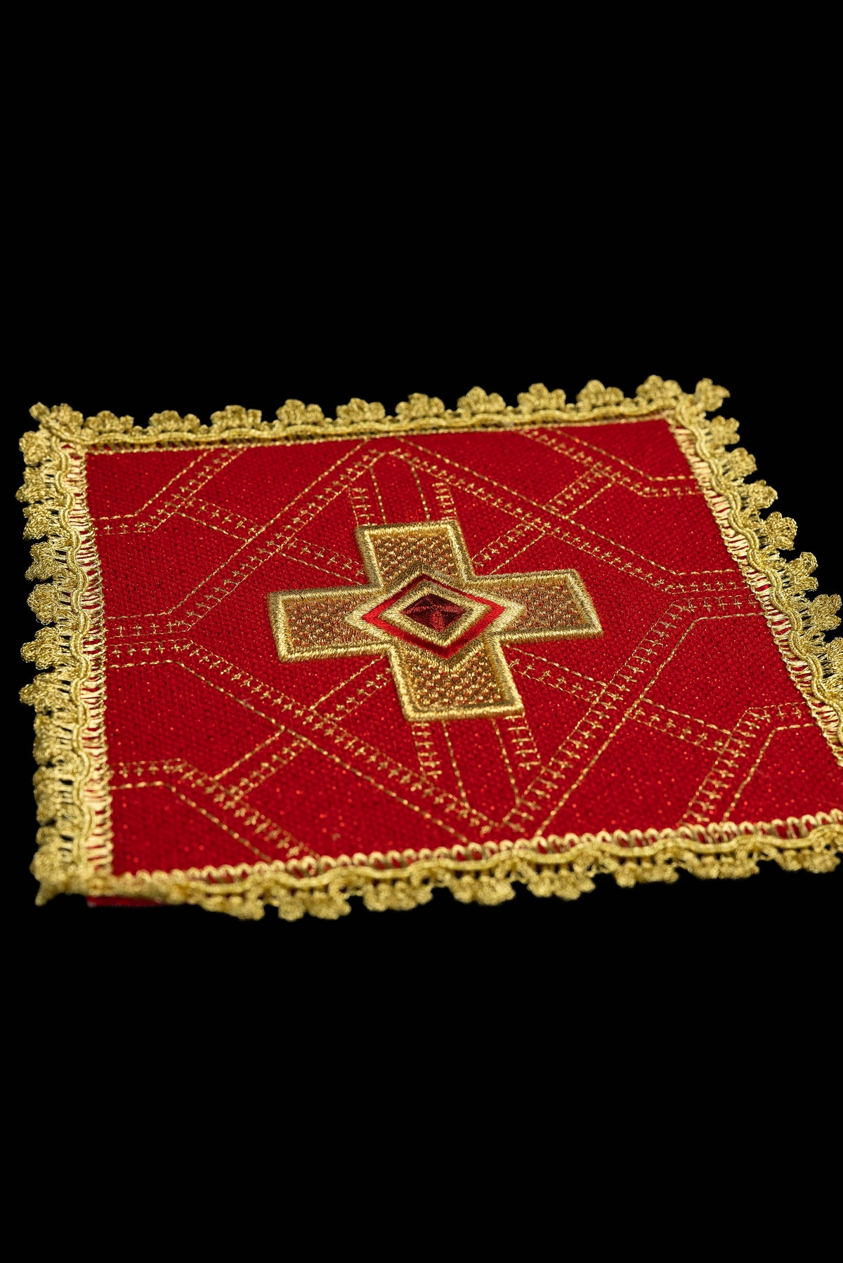 Conjunto de 4 palas bordadas a dourado - quatro cores