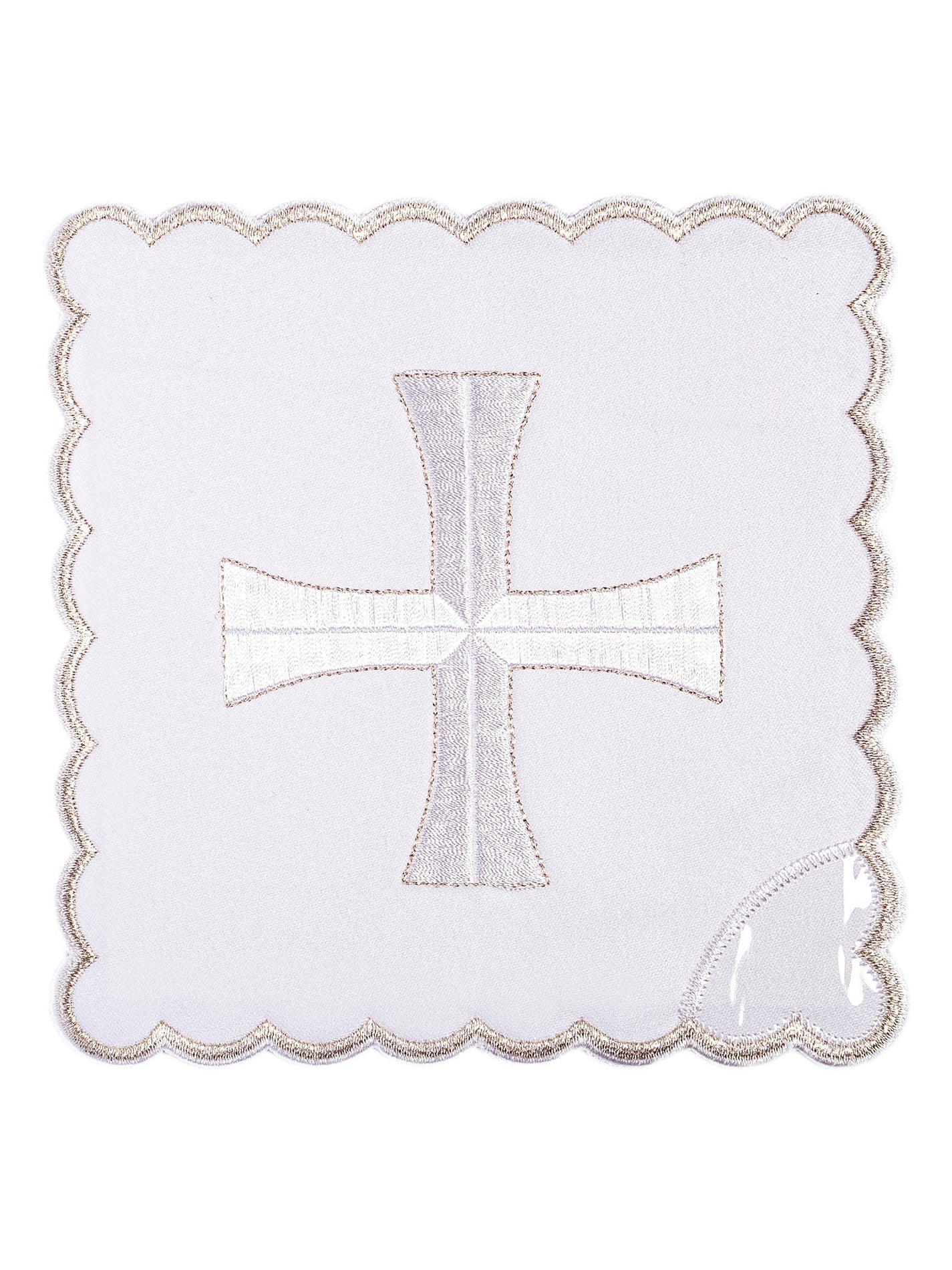Juego de altar bordado con ribete plateado KK/010 - CASULLAS.ES