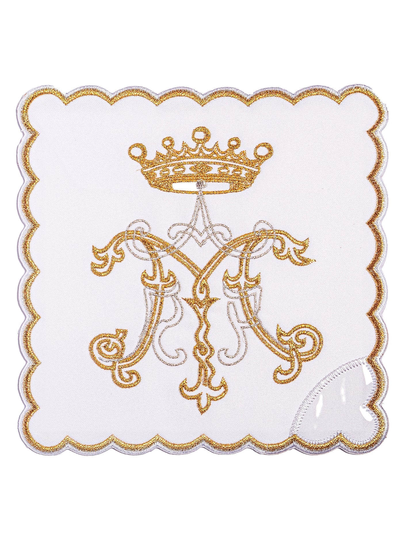 Juego de altar con bordado Mariano dorado KK/020 - CASULLAS.ES
