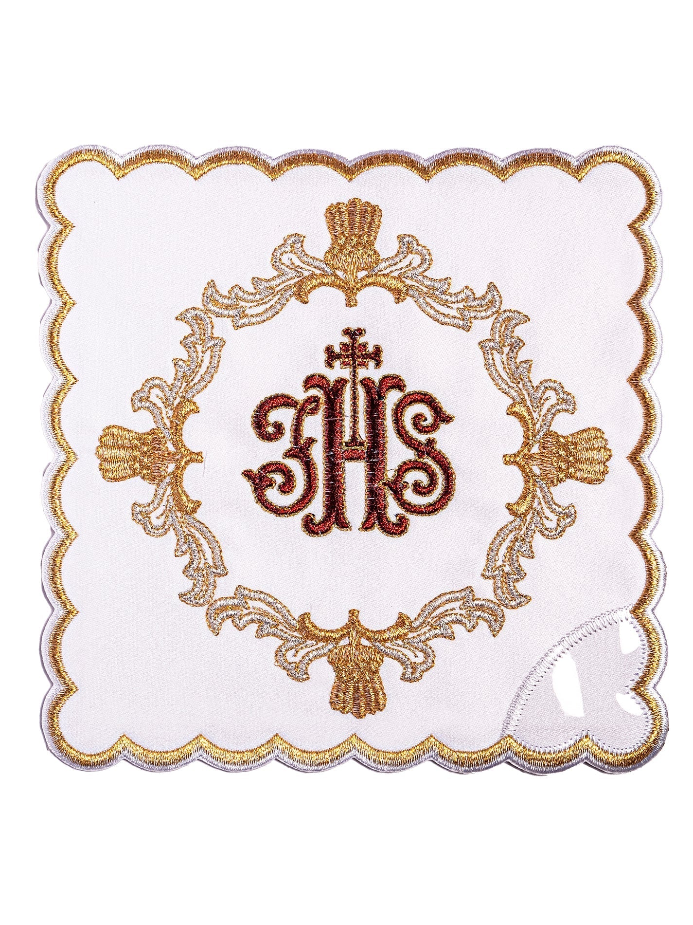 Juego de altar con bordado rojo KK/038 - CASULLAS.ES