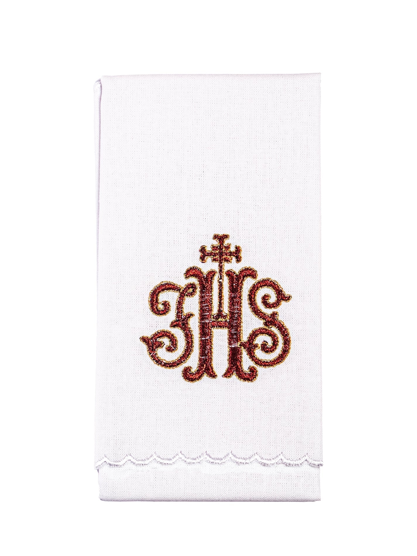 Juego de altar con bordado rojo KK/038 - CASULLAS.ES