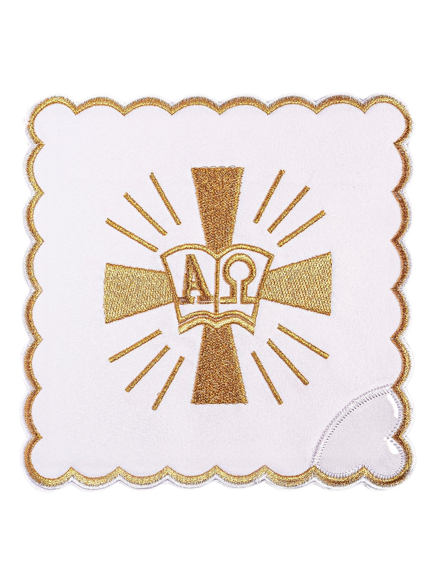 Juego de altar Cruz y Alfa Omega KK/006 - CASULLAS.ES