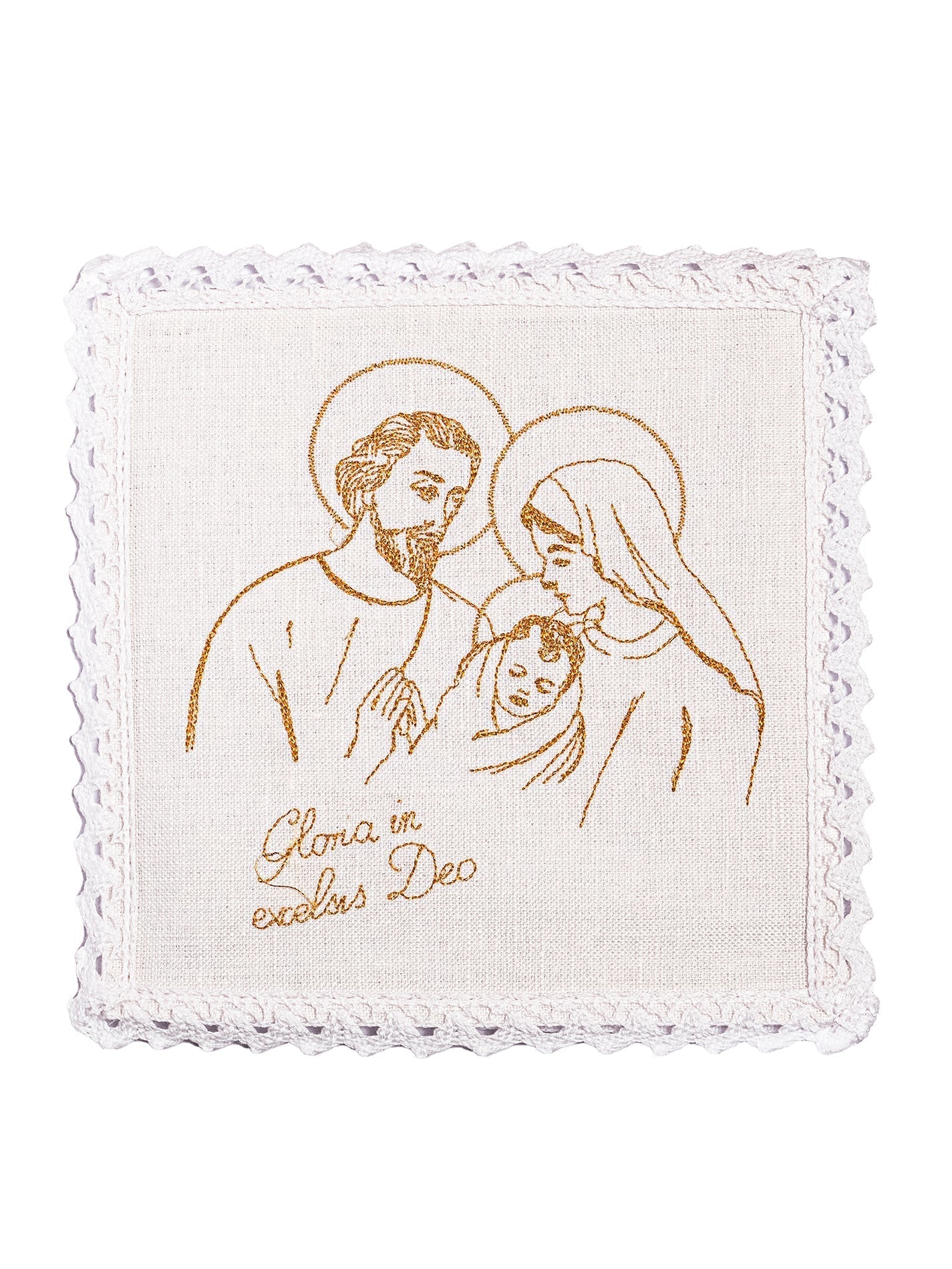Juego de altar lino bordado para Navidad KKL/118 - CASULLAS.ES
