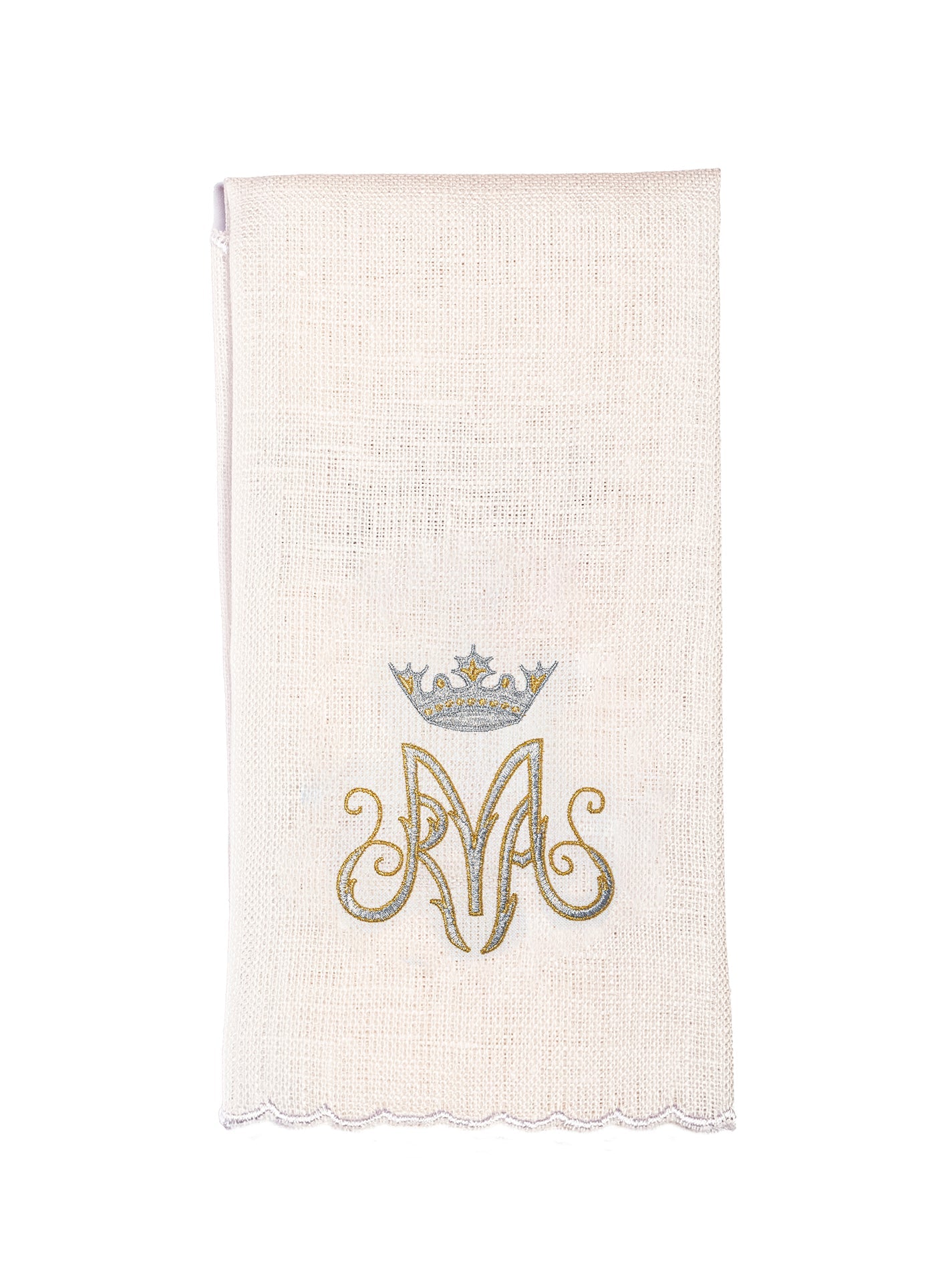 Juego de altar lino con bordado Mariano KKL/003/C2 - CASULLAS.ES