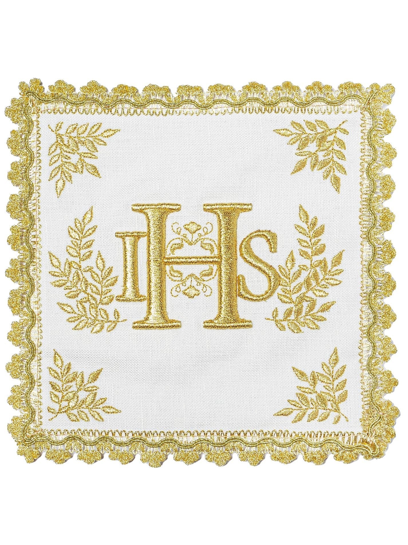 Juego de altar ricamente decorado con motivo IHS HA/5001 - CASULLAS.ES