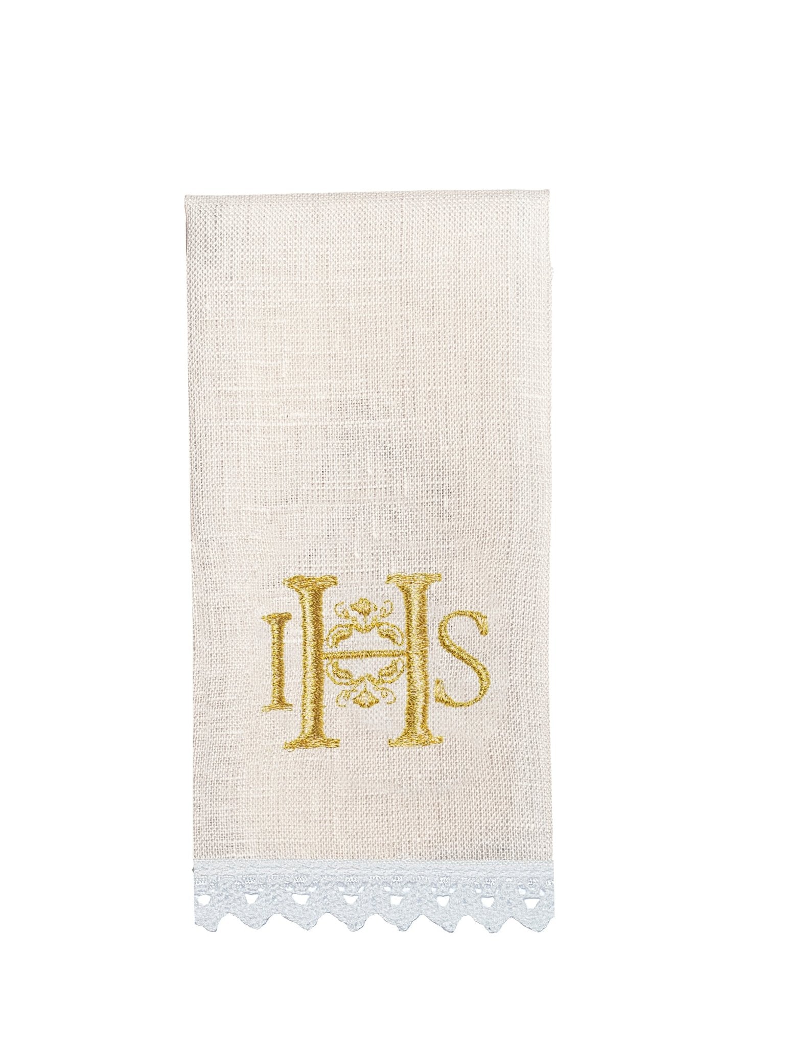 Juego de altar ricamente decorado con motivo IHS HA/5001 - CASULLAS.ES