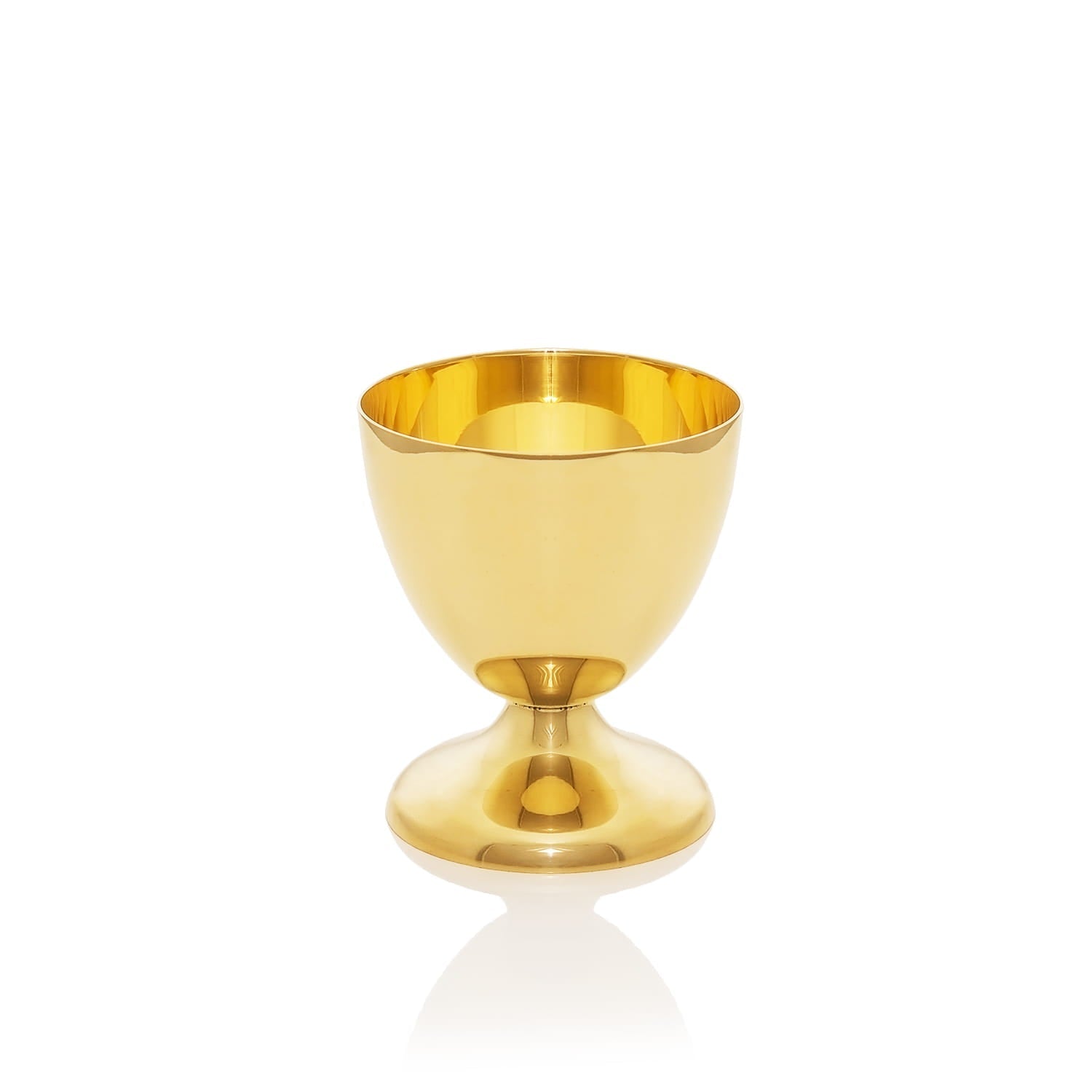 Cálice de latão dourado