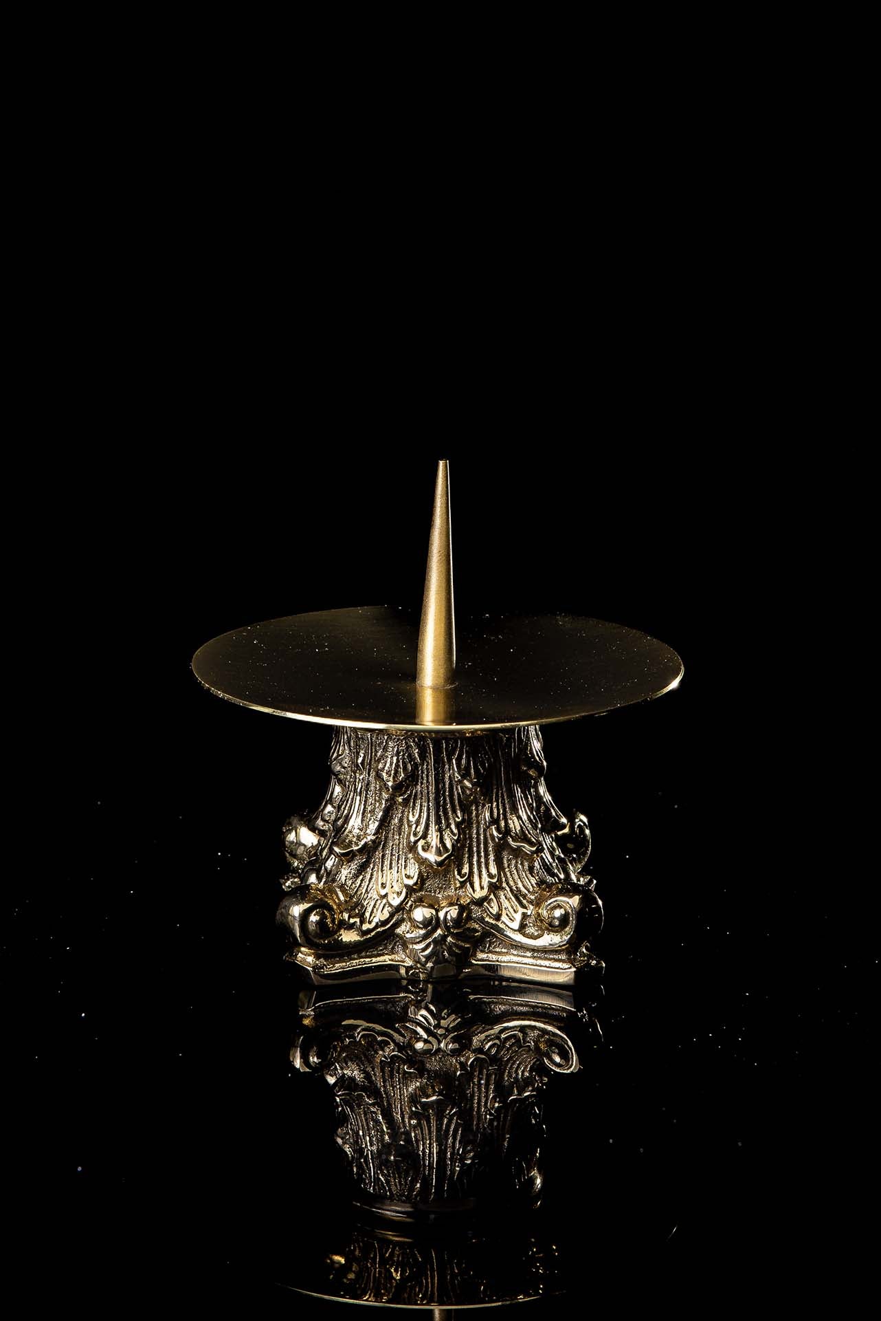 Castiçal - latão - 6 cm