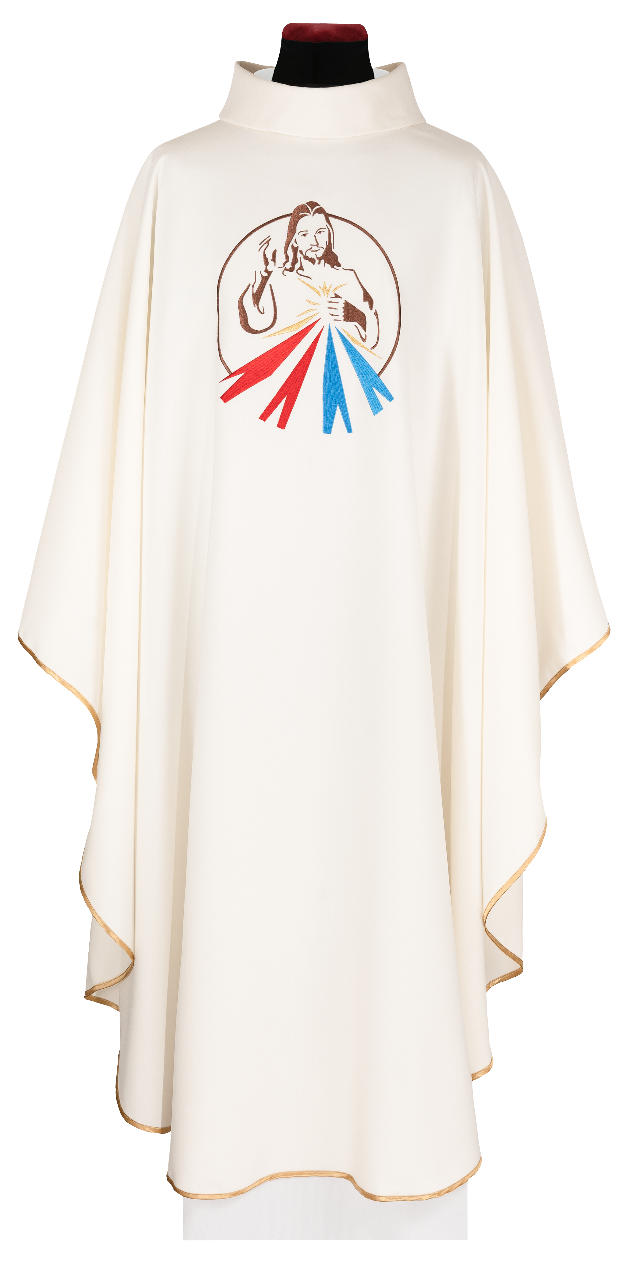 Casula crua com a imagem de Jesus Misericordioso