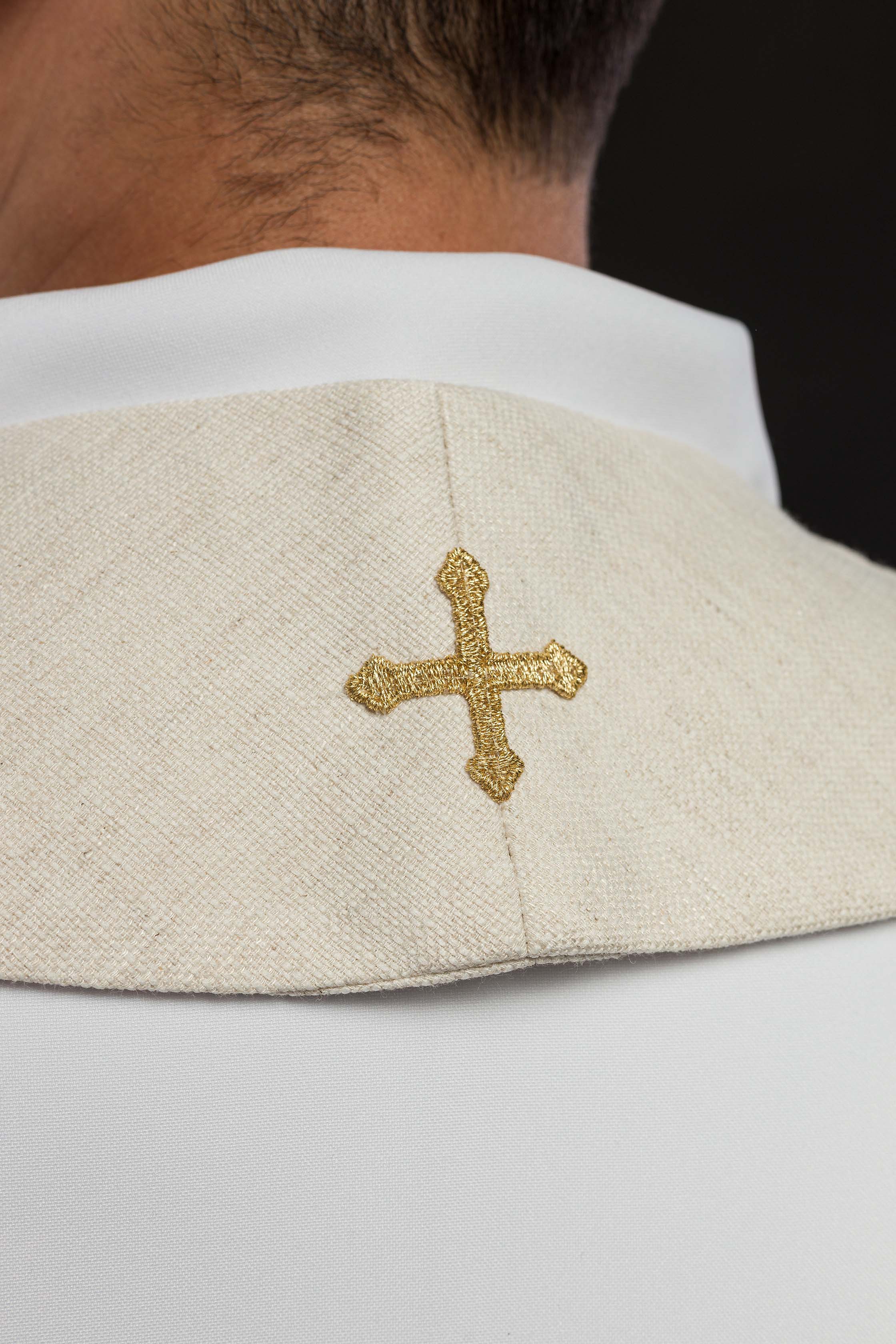 Estola bordada “Jesus Bom Pastor” cru