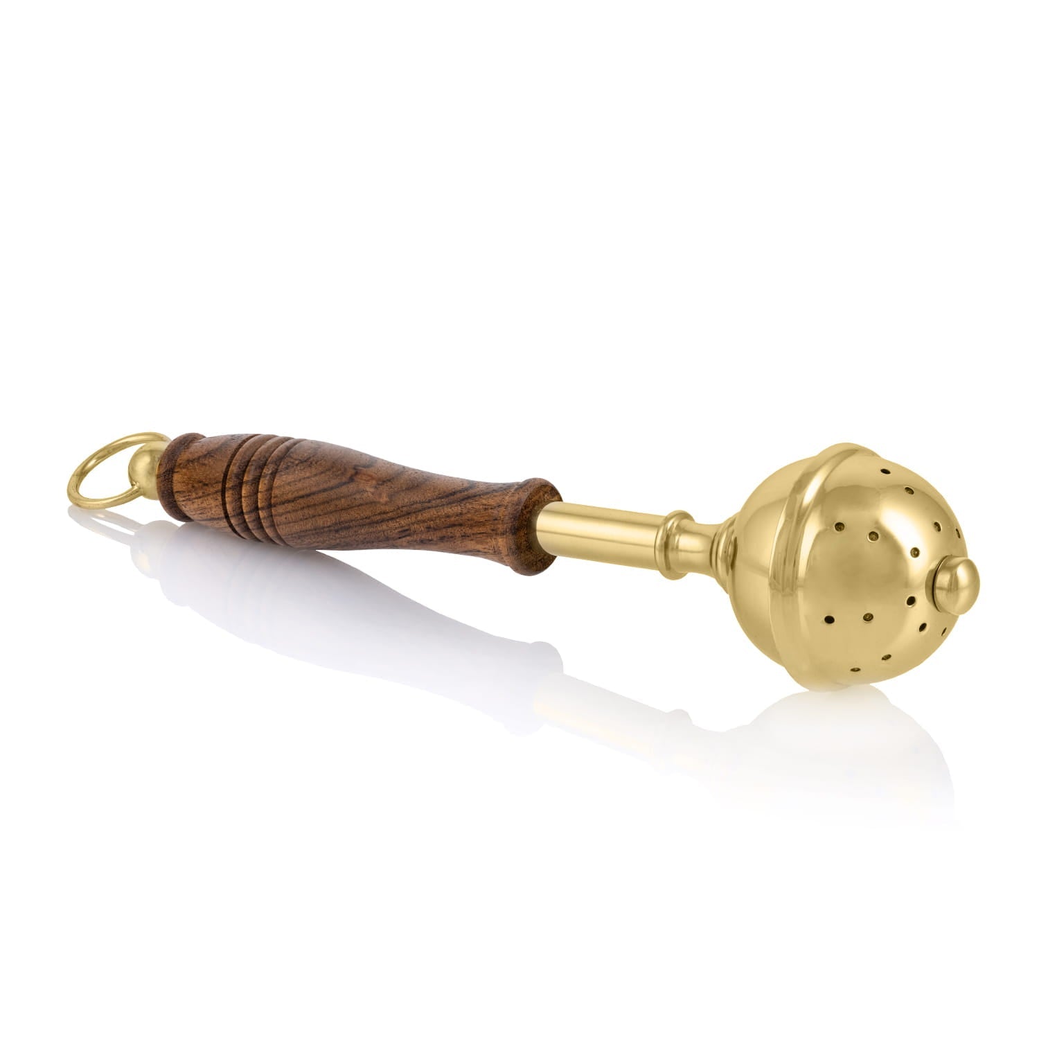 Aspersorio de latón con mango de madera SP1002A - CASULLAS.ES