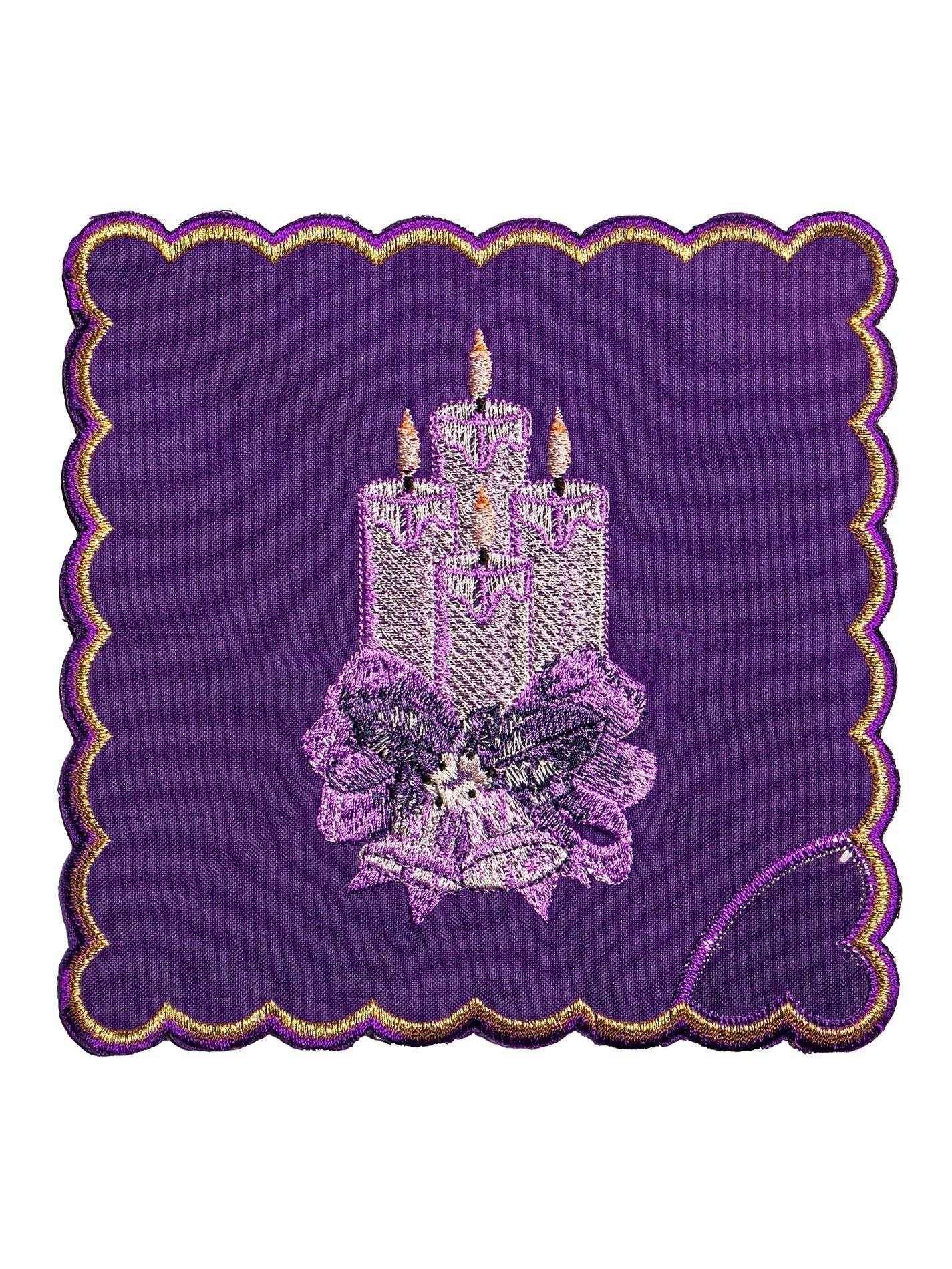Juego de altar bordado para Adviento KK/169 - CASULLAS.ES