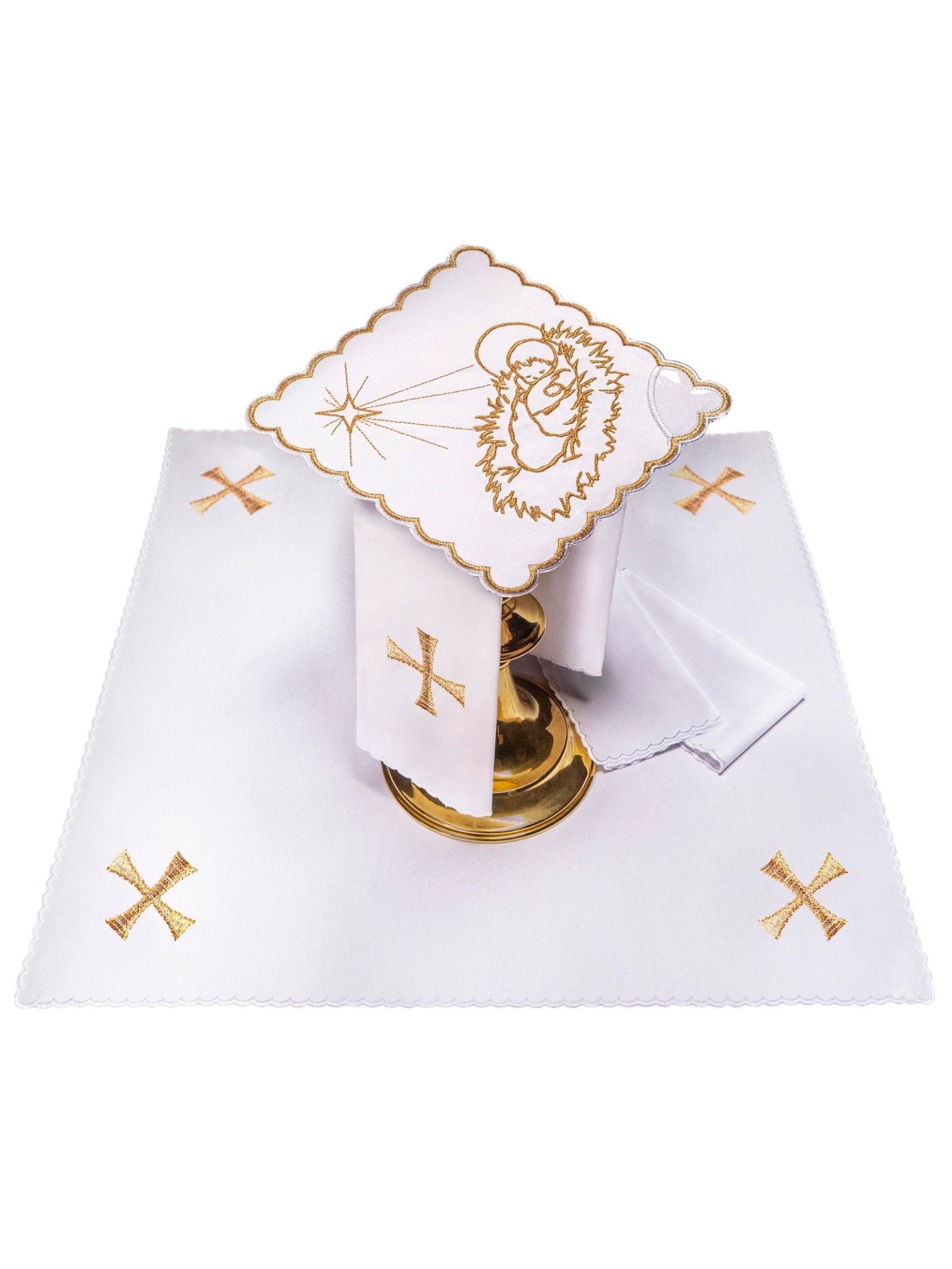 Juego de altar bordado para Navidad KK/124 - CASULLAS.ES