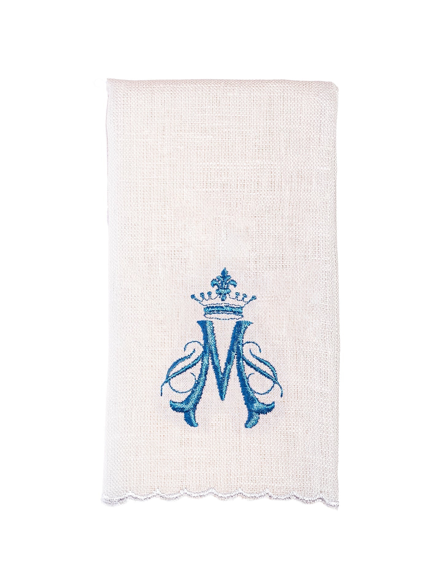 Juego de altar lino con bordado Mariano KKL/161 - CASULLAS.ES