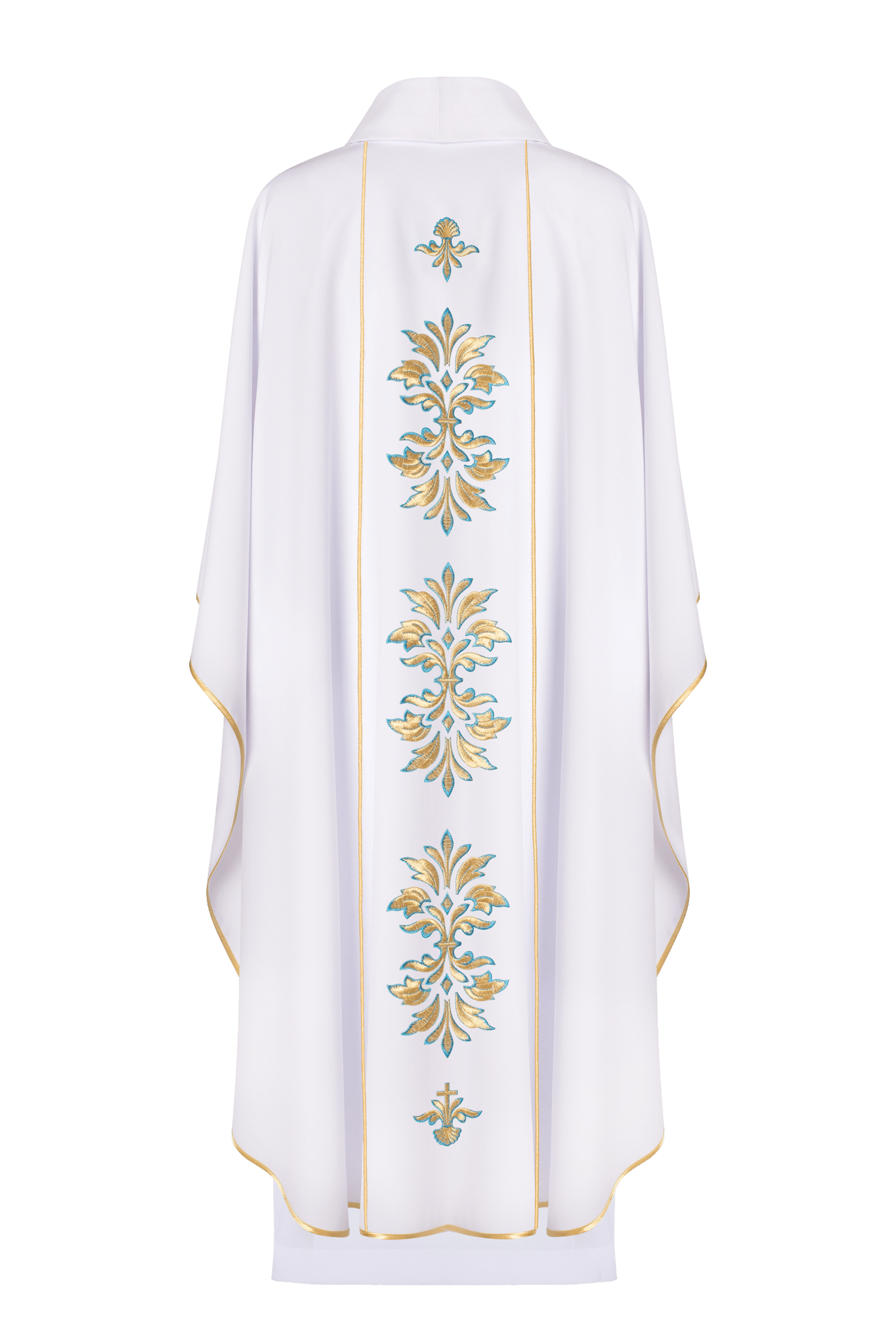 Ornat haftowany z motywem Maryjnym Biały
