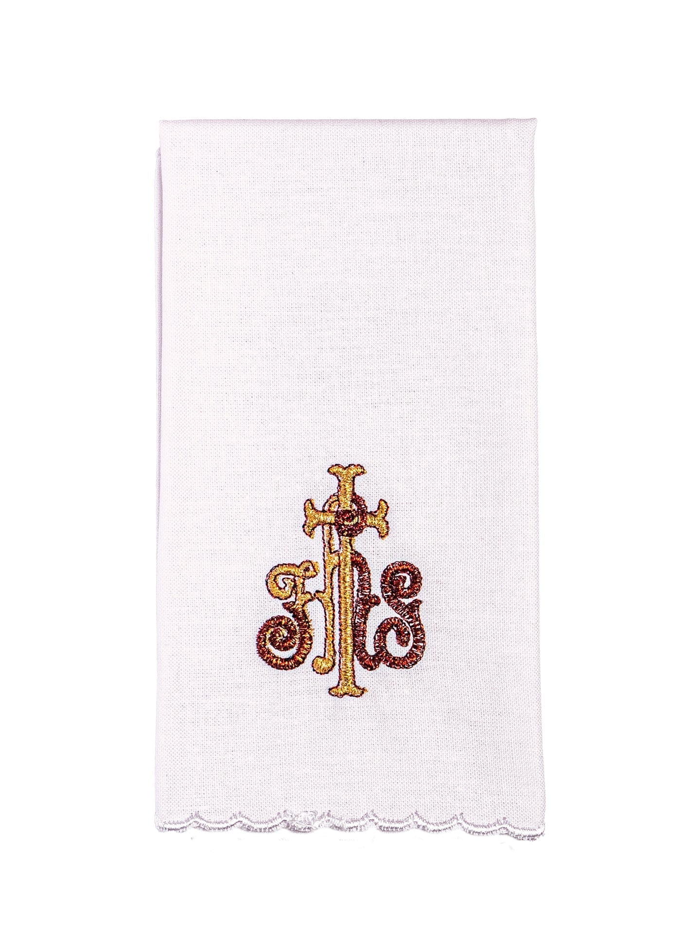 Servicio de altar ricamente decorado con bordado IHS y espigas KK/040 - CASULLAS.ES